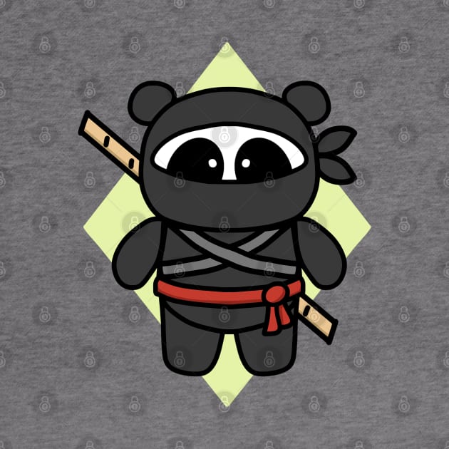 Ninja Panda by Amanda Roos by 1000 Pandas